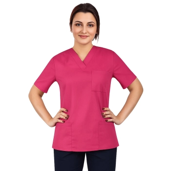 Uniform medyczny CLINIC amarant roz. 4XL